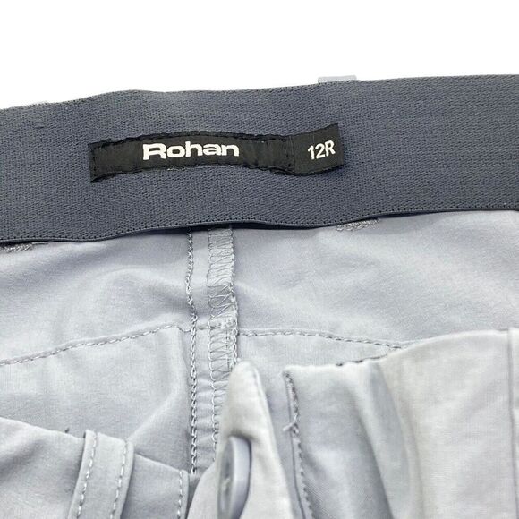Rohan Women's Stretch Bags Hiking Trousers Pants Light Steel Blue UPF Size 12R - Picture 5 of 9